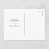 Het briefkaart van de de aankondigingsfoto van het (Achterkant)