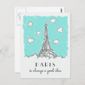 Het briefkaart van de de douanetekst van de (Voorkant / Achterkant)