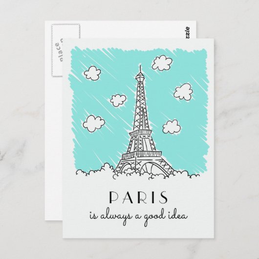 Het briefkaart van de de douanetekst van de (Voorkant / Achterkant)