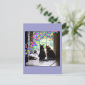 Het briefkaart van de de kattendeelneming van de (Staand voorkant)