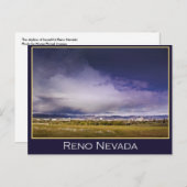 Het briefkaart van de de machtswolk van Reno (Voorkant / Achterkant)