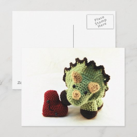 Het Briefkaart van de dinosaurus (Voorkant / Achterkant)