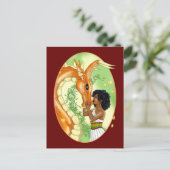 Het Briefkaart van de draak en van de Prinses (Staand voorkant)