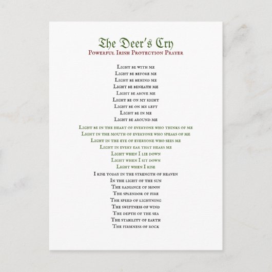 Het Briefkaart van de Droogmachine van de Deer (Voorkant)