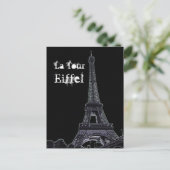 Het Briefkaart van de Eiffeltoren (Staand voorkant)