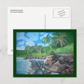 Het Briefkaart van de Eilanden van Seychellen (Voorkant / Achterkant)