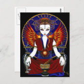 Het Briefkaart van de Engel van de Brand van de (Voorkant / Achterkant)