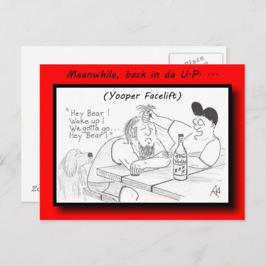 Het Briefkaart van de Facelift van Yooper (Voorkant / Achterkant)