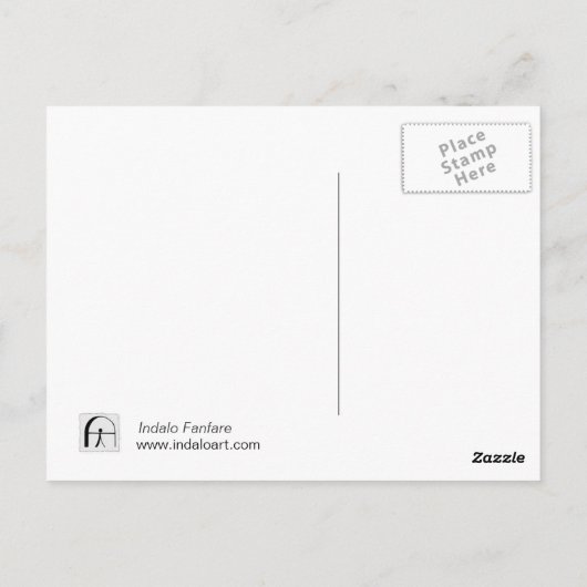 Het briefkaart van de Fanfare van Indalo (Achterkant)