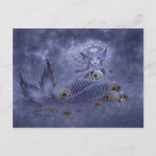 Het Briefkaart van de fantasie - Donkere Meermin (Voorkant)