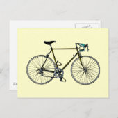 Het Briefkaart van de fiets (Voorkant / Achterkant)