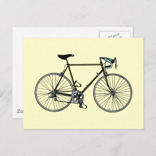 Het Briefkaart van de fiets (Voorkant / Achterkant)