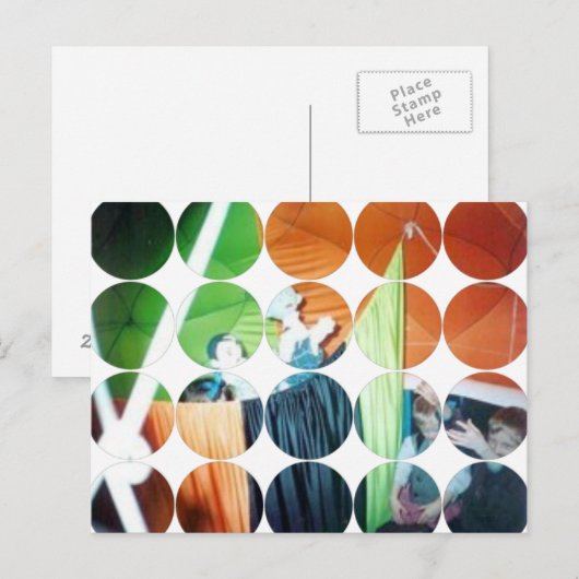 Het Briefkaart van de Foto van de cirkel (Voorkant / Achterkant)