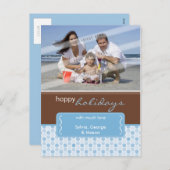 HET BRIEFKAART VAN DE FOTO VAN DE VAKANTIE:: (Voorkant / Achterkant)