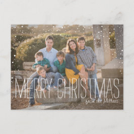 Het Briefkaart van de Foto van Kerstmis, volledige