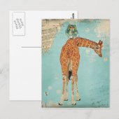 Het Briefkaart van de GIRAFFE & van de UIL (Voorkant / Achterkant)