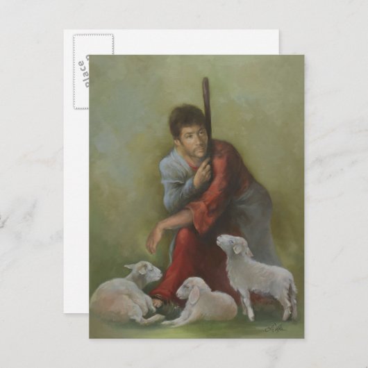 Het Briefkaart van de Good Shepherd Holiday (Voorkant / Achterkant)