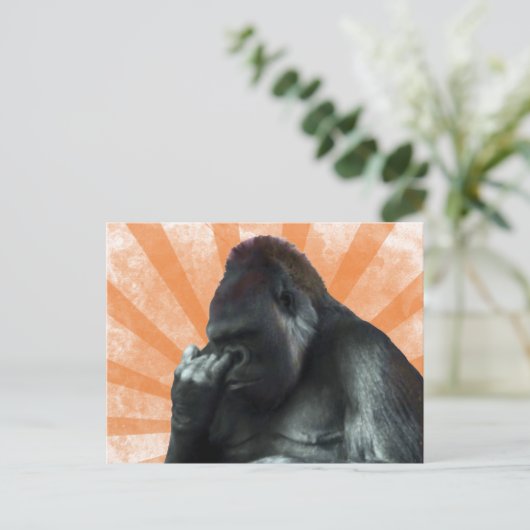 Het Briefkaart van de gorilla (Staand voorkant)
