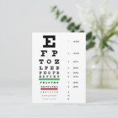 Het Briefkaart van de Grafiek van het Oog van (Staand voorkant)