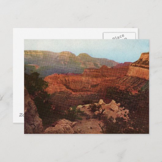 Het  Briefkaart van de Grand Canyon (Voorkant / Achterkant)