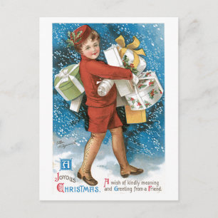 Het Briefkaart van de groet met Vintage Afbeelding