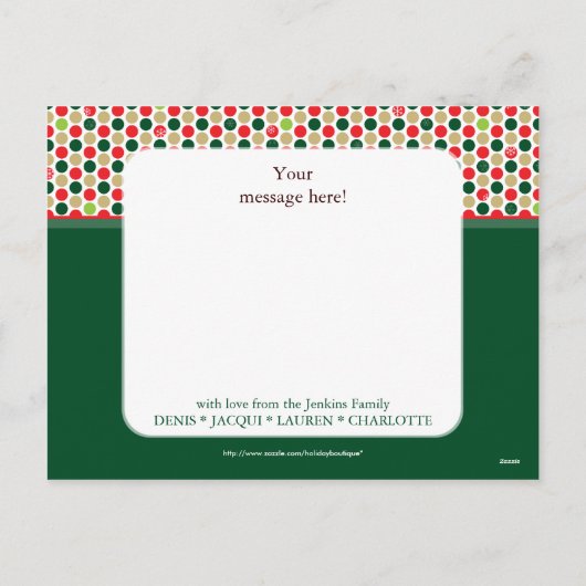 HET BRIEFKAART VAN DE GROET VAN DE FOTO:: minispot (Achterkant)