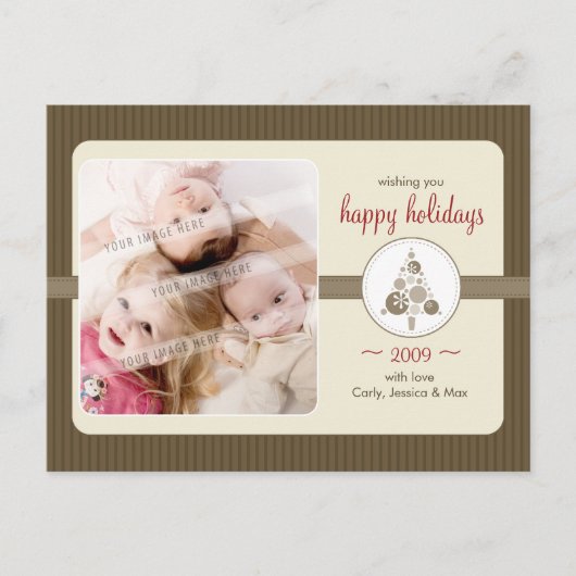 HET BRIEFKAART VAN DE GROET VAN DE FOTO:: moderne (Voorkant)