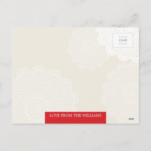 HET BRIEFKAART VAN DE GROET VAN DE FOTO:: warme (Achterkant)