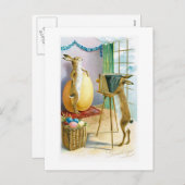 Het Briefkaart van de Groet van het Portret van de (Voorkant / Achterkant)