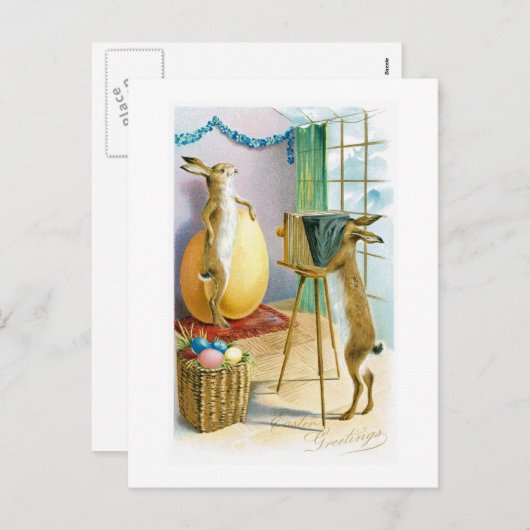 Het Briefkaart van de Groet van het Portret van de (Voorkant / Achterkant)