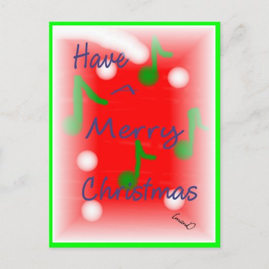 Het Briefkaart van de Groet van Kerstmis (Voorkant)
