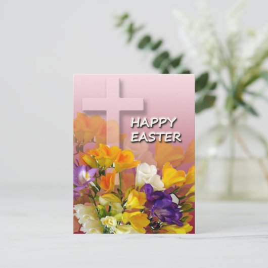 Het Briefkaart van de Groeten van Pasen (Staand voorkant)
