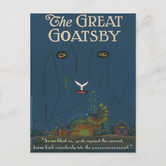 Het briefkaart van de Grote Goatsby (Voorkant)