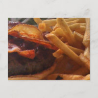 Het Briefkaart van de hamburger
