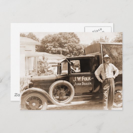 Het Briefkaart van de Handelaar van de troep (Voorkant / Achterkant)