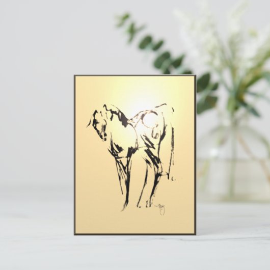 Het Briefkaart van de "hartstocht" ~ (Staand voorkant)