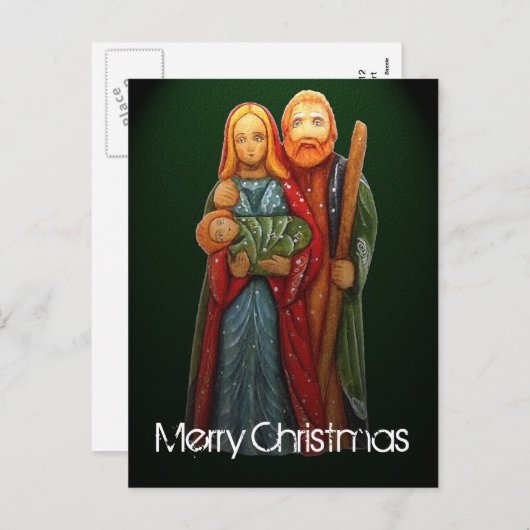 Het Briefkaart van de Heilige Familie (Voorkant / Achterkant)