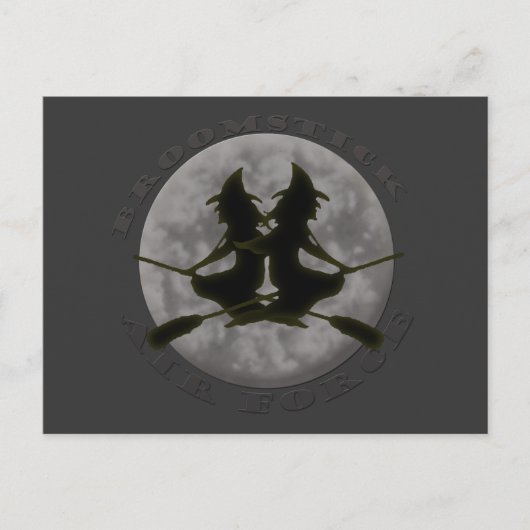 Het Briefkaart van de Heksen van Halloween (Voorkant)