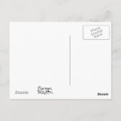 Het Briefkaart van de Herald - Cute Medieval Rabbi (Achterkant)