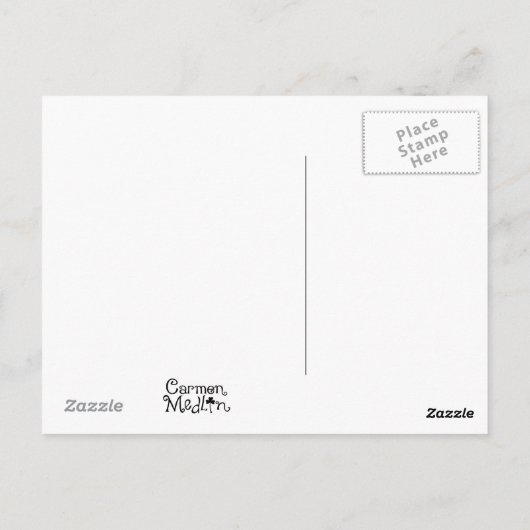 Het Briefkaart van de Herald - Cute Medieval Rabbi (Achterkant)