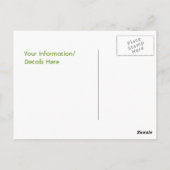 Het Briefkaart van de Herinnering van de leraar (Achterkant)