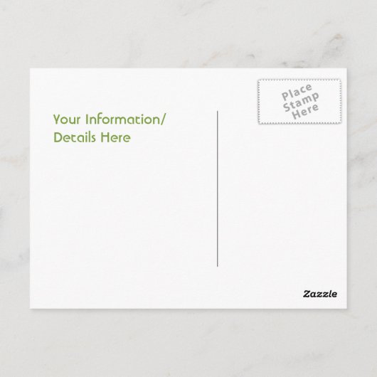 Het Briefkaart van de Herinnering van de leraar (Achterkant)