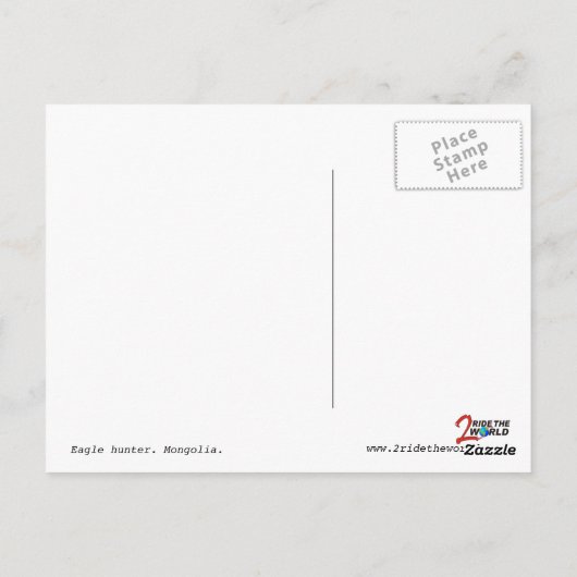 Het Briefkaart van de Jager van Eagle (Achterkant)