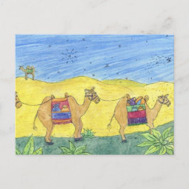 Het Briefkaart van de Kamelen van Kerstmis