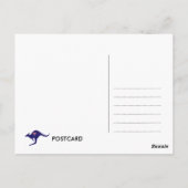 HET BRIEFKAART VAN DE KANGOEROE VAN AUSTRALIË (Achterkant)