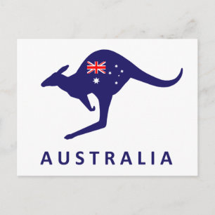 HET BRIEFKAART VAN DE KANGOEROE VAN AUSTRALIË
