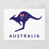 HET BRIEFKAART VAN DE KANGOEROE VAN AUSTRALIË (Voorkant)