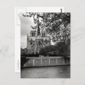 Het Briefkaart van de Kathedraal van Notre Dame (Voorkant / Achterkant)