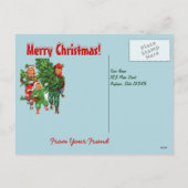 Het Briefkaart van de kerstboom (Achterkant)