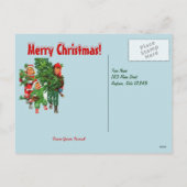 Het Briefkaart van de kerstboom (Achterkant)